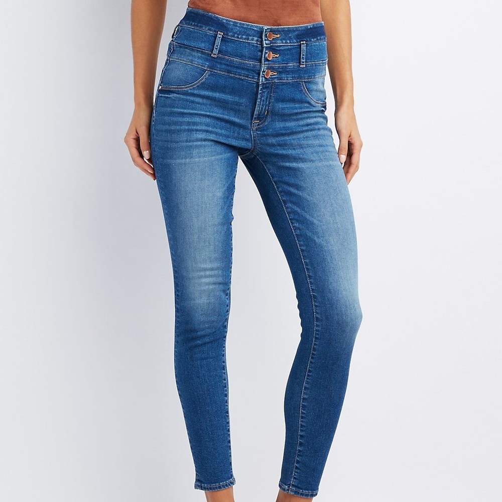 Hi-Waist Skinny Jeans Size 6